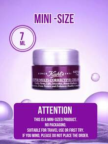 Kiehl's Super Multi-Corrective Cream, 50ml Full-Size/7ml Travel Mini, Anti-Aging Cream To Visibly Firm & Lift Skin, Smooth Fine Lines & Boost Radiance, Deeply Moisturize & Even Skin Texture, Enhance Healthy Complexion, Creamy Texture, Suitable For Dry & Combination Dry Skin, Ideal For Daily/Office/Travel, Premium Multi-Corrective Skincare Gift - Purple Glass a Face Cream - View 7