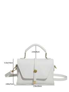 百搭、优雅、简约风格的女士手提包，2026年春季新款时尚包包 - 白色 - 查看 3