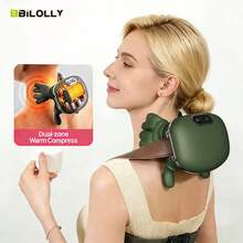 Shoulder And Neck Massager, Wireless USB Electric Massager With 6D Hand Massage Simulation, Neck Massager, Manual Massage Replacement, With Heating Function, Relaxes Tense Muscles, Neck And Shoulder Relief, Ideal As A Gift - 綠色 - 查看 4