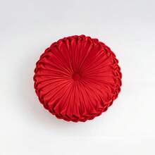 1个现代南瓜图案靠垫，圆形抱枕/座椅垫/腰枕，适用于客厅沙发卧室装饰，多种颜色可选 - 彩色 - 查看 28