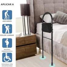TUSHH Riel de Asistencia para Cama Ajustable: Rieles de Cama para Adultos Mayores de -Soporte 170 kg Barandal para Cama Adulto Movible con 2 Reposabrazos y Bolsillos de Almacenamiento - como se muestra en la figura - Ver 3