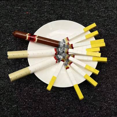 1pc Realistic Fake Cigarette & Cigar Model Toy, Creative Gag Gift Prop For Role Play, Birthday/Valentine's Day Gift