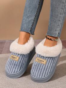 时尚舒适保暖情侣拖鞋 - 加厚羊毛内里，温暖舒适 - 室内外皆宜 - 防滑加厚鞋底 - 防寒加厚保暖短靴 - 节日必备礼物