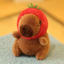 4.7 Inch Soft Capybara Plush Keychain Doll, Realistic Cute Capybara Plush Doll, Soft Fabric Durable, Pink Capybara Stuffed Doll, Children's Party Favor, Birthday Decoration, Daily Gift Surprise Choice - Multicolor - View 11