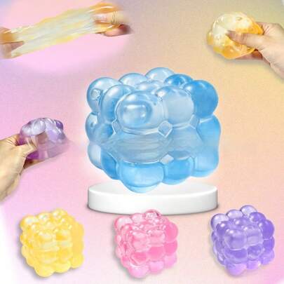 1pc 2024 New Cotton Candy & Malt Sugar Squeeze Toy - Slow Rebound Stress Relief Toy - Unique Stress Relief Gadget - Gift For Friends, Collection, Holidays, Birthdays