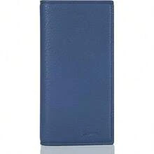 Premium Leather Checkbook Cover For Men And Women Checkbook Holder Wallet RFID Blocking - 藍色復古 - 查看 1