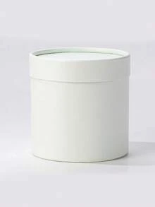 Flower Packaging Box, Individual Flower Bucket, Decorative Small Round Cardboard Flower Box, Suitable For DIY Flower Arrangement And Gift Packaging, Round Paper Cylinder Flower Box, Wedding Bouquet Packaging And Flower Arrangement, Tea Tin, Valentine's Day Gift Box Supplies - White - View 15