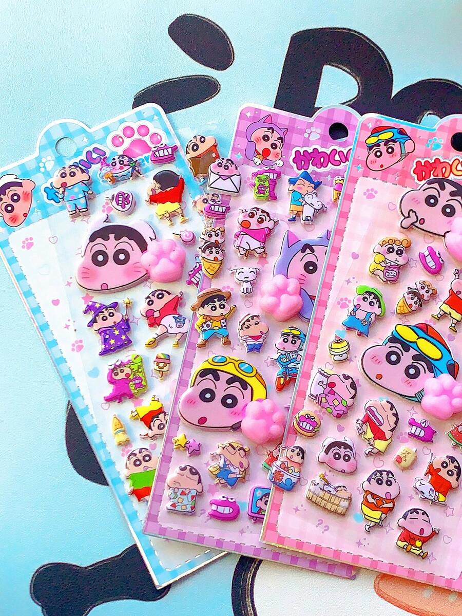 1 Stück süßer Crayon Shin-Chan Katzenpfoten Druckentlastungsaufkleber, geeignet für Gepäck, Tassen, Papier, Handy, Geschenkdekoration, Notizbücher, Tagebücher, Dekorationsaufkleber. Wohndekoration, Dekoration, Partydekoration, Geburtstagsgeschenke, verschiedene Feiertagsgeschenke, Mode. Modeartikel. Luxus. Nähen. Selbermachen. - Verschiedenfarbig - Übersicht 1