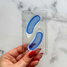 1 par de nuevos parches para levantar el rostro y los ojos, adecuados para el rostro, la frente, las líneas de expresión y el área de los ojos, ayuda a suavizar, refinar y iluminar la piel, cuidado facial - Azul - Ver 2