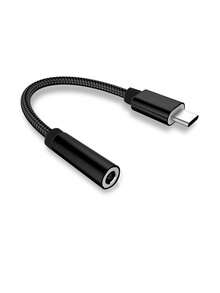Type-C 转 3.5mm 音频适配器，USB C 耳机插孔数字辅助适配器，耳机 USB C 适配器，Type-C 公头转 3.5mm 母头耳机插孔，兼容所有 Type-C 设备