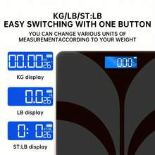 High Precision Digital Body Weight Scale, Bathroom Scale, Max Capacity 396lbs, USB Rechargeable, Suitable For Adults And Students Weight Loss - Multicolor - View 5