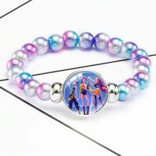 1条新款韩流风格珍珠链吊坠手链，釉面宝石手链，情侣手链，派对礼物首饰 - 彩色 - 查看 23