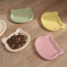 Cartoon Cat Design Pet Food Bowl, Suitable For Cats And Dogs, Multiple Colors Available To Cater To Different Preferences, Non-Slip Base Design To Prevent Shifting, Whisker-Friendly Structure To Protect Pet Feeding Experience - 300ML - View 8