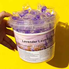 60 cápsulas de detergente para la ropa, 5 en 1 multifuncional (limpiar, suavizar, proteger el color, fragancia), aroma a lavanda, paquete familiar económico, disolvente, amigable para viajar - Líquido - Ver 7