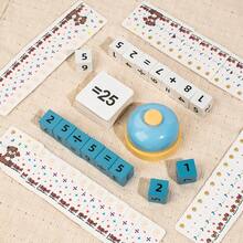 木制数字计算积木，加减乘除计算玩具，亲子互动棋盘游戏，早教益智玩具，亲子互动木制数字计算棋盘游戏 - 彩色 - 查看 9