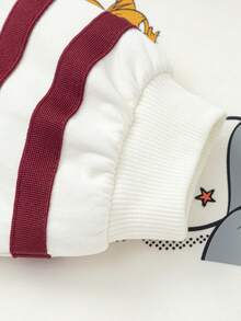 Balabala Tom And Jerry Boys Crew Neck Sweatshirt, Playful Cartoon Print, Comfortable Fit, Spring Weekend Wear - Off-white - View 4