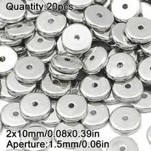 2/10/20/30/40/50/100颗电镀CCB珠子，多种形状可选，珠宝制作DIY项链手链耳环配件，隔珠，手工串珠材料，手机吊坠，复古不对称电镀隔珠 - diy - 查看 35