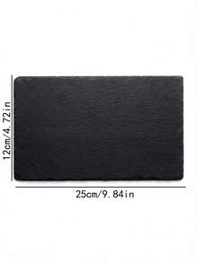 Cirelle 一个天然食物石盘，用于放置寿司、蛋糕、甜点和牛排，也可用作拍照的黑色烤石和西餐厅、厨房、圣诞礼物的餐具 - 黑色 - 查看 4