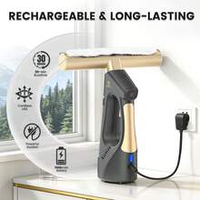 SUPERLEX Window Vacuum Cleaner, Brush Head, And Scraper, Window Cleaner, Multifunctional Handheld Shower Window Glass Vacuum Cleaner For Spraying, Washing, And Scrubbing, Scraper, Window Scraper, Portable Vacuum Cleaner, Easy To Carry, Tiles, Car Windshield, Mirror, Bathroom, Cleaning Supplies, Cleaning Tools, Kitchen, Bathroom, Home, Household Items - UK Plug(220-240V) - View 8