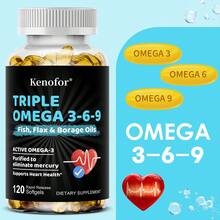 Kenofor Triple Omega-3, 6, And 9 Fatty Acids - Beneficial For Overall Health, Skin, And Mood Improvement - Suitable For Both Men And Women - 120 Softgel Capsules - 1 chai - Xem 4