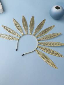 1 Set Greek Goddess Costume Accessories - Women's Toga Robe, Gold Leaf Bridal Crown Headpiece