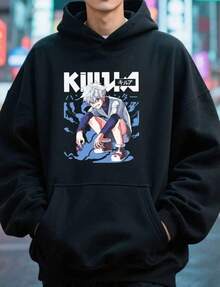 Men Outdoor Hoodies & Sweatshirts - Black - View 7