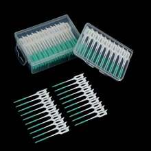 40/120/150/200 PCS Cepillo Interdental de Silicona Cepillo de Dientes Limpieza Entre Dientes Cepillo de Dientes Suave Hilo Dental Palillo de Dientes - 120 piezas azules - Ver 3