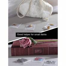 100/500pcs Clear Resealable Zip Plastic Bags, 2 Mil Thick Transparent Poly Bags With Seal Zipper, Storage Containers,Self Locking Plastic Bags For Coins, Screws, Small Items, Jewelry Supplies, Snacks, Wedding, Birthday Gift Bag Party Bridesmaid Gifts Bag - 無色 - 查看 2