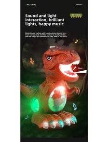Electric Spray T-Rex Dinosaur Toy With Fog & Lights – Moving Walking Roaring Robot With Sound, Music, LED Lights & Water Mist Effect | Interactive Dino For Kids Ages 3+, Perfect Christmas Gift, Birthday Present & Easter Basket Stuffer - Multicolor - View 8