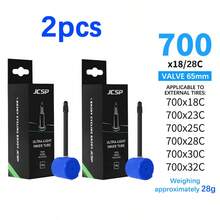 JCSP 1 buah/2 buah Ban Dalam Sepeda Ringan Anti Bocor, Biru, Cocok untuk Sepeda Balap, Bahan Tahan Lama Berkekuatan Tinggi, Ban Dalam Sepeda Balap Ultra Tipis, Aksesoris Sepeda - MultiWarna - View 12