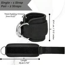7-Piece Ankle Joint Resistance Band Set, Unisex Fitness Tension Rope With Adjustable Ankle Wristband, Free Storage Bag, Suitable For Yoga Beginners, For Muscle Strength Training, Yoga And Fitness - Versatile, Used For Leg Exercise, Thigh Training, Muscle Shaping, Perfect Valentine's Day Gift - 彩色 - 查看 11