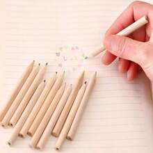 12pcs Creative Mini Bucket Colored Pencils, 4 Different Cap Colors, Built-In Pencil Sharpener On Caps, 12 Different Colored Pencils Per Bucket, Suitable For Student Drawing And Description, Back To School Prize Gift - Round - View 7