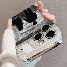 Affectionate and loving For  17 17AIR 16 16E 15 14 13 12 11 Pro Max Plus MINI Light Luxury   Electroplated Frame ,Curved Design Enhances a More Premium Look. - DDNYK(QP) - Plata - LWXVEYAfectuoso y amoroso - Ver 8