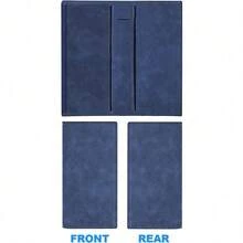 Premium Leather Checkbook Cover For Men And Women Checkbook Holder Wallet RFID Blocking - 藏蓝色 - 查看 5