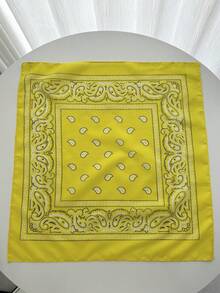 1 pezzo Accessorio alla moda da hip-hop, fascia per capelli, sciarpa, foulard, polsino - Giallo - Visualizzare 2