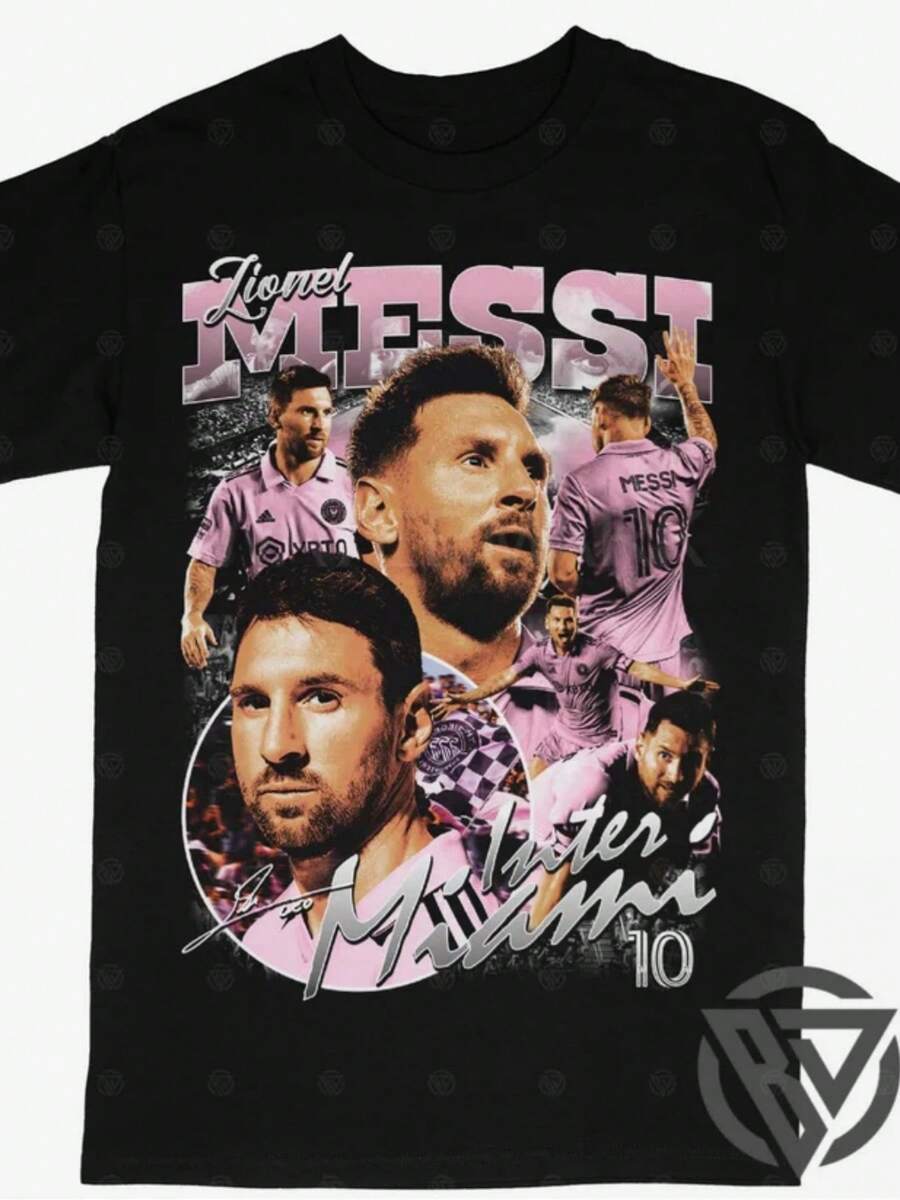 Lionel Tee Shirt Inter FC MLS World Cup Soccer - màu đen - Xem 1