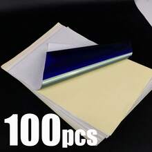 100pcs Tattoo Transfer Paper, Tattoo Template Transfer Paper, Copy Paper, Tattoo Supplies, Thermal Paper, 4 Layers A4 Size, Valentine's Day Gift, Instant Color, Precise Shaping Without Blurring, Suitable For Various Creative Patterns, Valentine's Day Gift, Compatible With Most Transfer Printers, Tattoo Transfer Printer Accessories, Essential Choice For Tattoo Artists To Create High-Quality Tattoos, Tattoo Template Gift