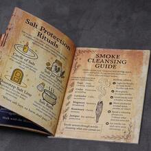 77 Pages Witchcraft Magic Book, Includes Moon Phases, Herbal Knowledge, Spells, Gothic Dark Academia Style Witch's Diary, Perfect For Modern Witches, Wiccans, And Spiritual Explorers - White - View 9