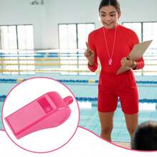 100pcs Random Color Party Whistles - Birthday Party Themed Whistles, Football Whistles, Basketball Whistles, Birthday Gifts, Wedding Rally Props - Plastic Whistle - View 5