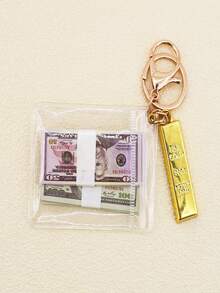 Dollar, Won, Pound Coin Keychains, Mini Coin Pendants, Supermarket Toys, Toys, Gifts, Creative Fake Gold Bars, Dollar Keychains, Bag Charms, Car Keychains, Suitable For Gifts To Girlfriends, Couples Keychains, Car Key Chain Accessories, Party Favors - Multicolor - View 6
