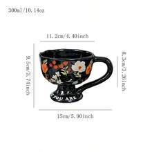 Ceramic Cup Coffee Cup Water Cup Mug Tea Cup Cup Meeting Room Office Personal Dedicated Japanese Style Ceramic Floral Pattern - Multicolor - View 8
