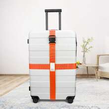 Correa de equipaje de viaje con cerradura de contraseña ajustable, cinturón de embalaje, cerradura de para equipaje, correa antirrobo para equipaje - Multicolor - Ver 7