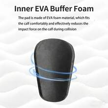 Espinilleras con patrón de fibra de carbono para fútbol, mangas protectoras para piernas de deporte de fútbol, almohadillas protectoras de impacto resistentes profesionales - Negro - Ver 3