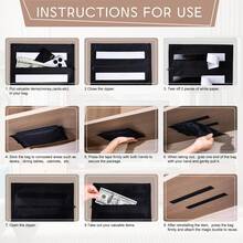 1/2个隐藏隔层，适合隐藏现金、文件、存折、手表和其他贵重物品，采用隐蔽式存储设计。 - 黑色 - 查看 11