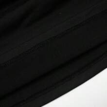 Women's Scarf Collar Draped Sleeveless Fitted Top Spring Summer New Casual Office Wear - màu đen - Xem 8