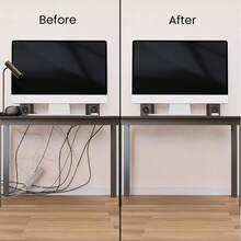 自粘式理线槽 - 无需钻孔,安装简便,采用耐用PVC材质,多种颜色可选,可隐藏线缆配件,是家庭和办公室整理的理想之选,可管理多个电源插座、显示器和电脑线缆,提供线缆保护,兼具线缆盖、自粘式理线器、线缆套管和线缆保护套的功能。(款式随机,颜色可能略有不同,包装随机) - 彩色 - 查看 5