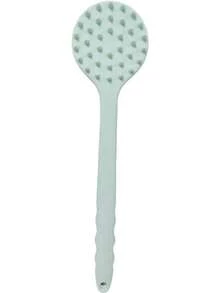 Excelente cepillo para la espalda con material de silicona, de doble cara, con mango grande para bañarse. - Azul Cadete - Ver 5