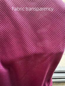 2pcs Men's Casual Solid Color Shirt With Dual Pockets & Collar + Pants Set, Lightweight Sporty Vacation Outfit, Spring/Autumn - Burgundy - View 9