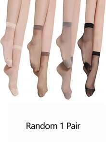 Women's Solid Color Mid-Calf Socks, Lightweight & Skin-Friendly, Versatile & Fashionable, Comfortable Mid-Length Socks, Autumn/Winter - Multicolor - View 30