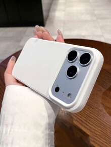 Liquid Silicone 3-Layer Full Coverage Soft Rubber Phone Case, Shock-Proof Protective Cover With Anti-Scratch Microfiber Lining, Compatible With IPhone 17, 17 Air, 17 Pro, 17 Pro Max, 13, 11, 16 Pro Max, 15, 14 Plus, 12 - Pure White - View 5